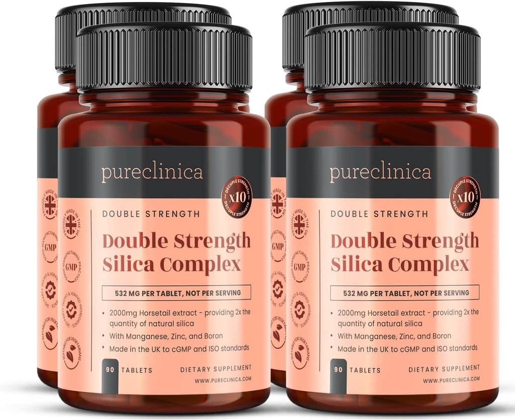 双强Silica Complex – 12个月供应量 ! (2000 mg 马尾提取器 x 360 平板电脑(4瓶90))