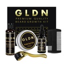 GLDN Beard Kit 包括比尔德油、比尔德水芹、比尔德Comb和比尔德德德马滚轮