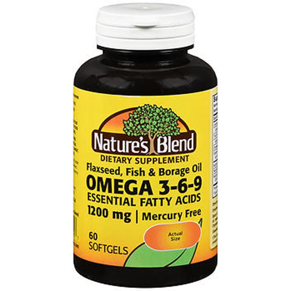 大自然的混合型Omega-3-6-9 1200 mg 软胶 60 Ct