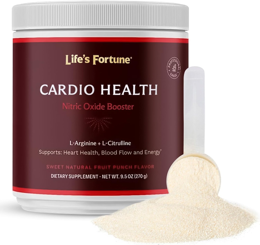 生活财富 5000mg L-Arginine 补充粉末 & 1000mg L-Citrulline 高发性氮氧化物健康促进剂 耐力 锻炼性能 天然水果冲锋(20种服务)
