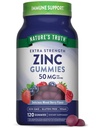 (原始内容存档于2018-09-04). Nature's Truth Zinc Gummys for addors | 50mg | 120 Counter | Vegan, Non-GMO & Gluten Free Supple | Mixed Berry Flavor.