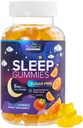 睡眠Gummys 6mg Pererference - 成人无糖Melatonin Gummy 补充 - 自然零糖 成人与儿童睡眠Gummy,橙泡,超强睡眠支持 - 120 Gummys