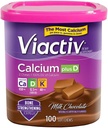 Viactiv Max 公式钙 + 维生素 D3 骨质健康牛奶巧克力,100软菜 - 6 Pack