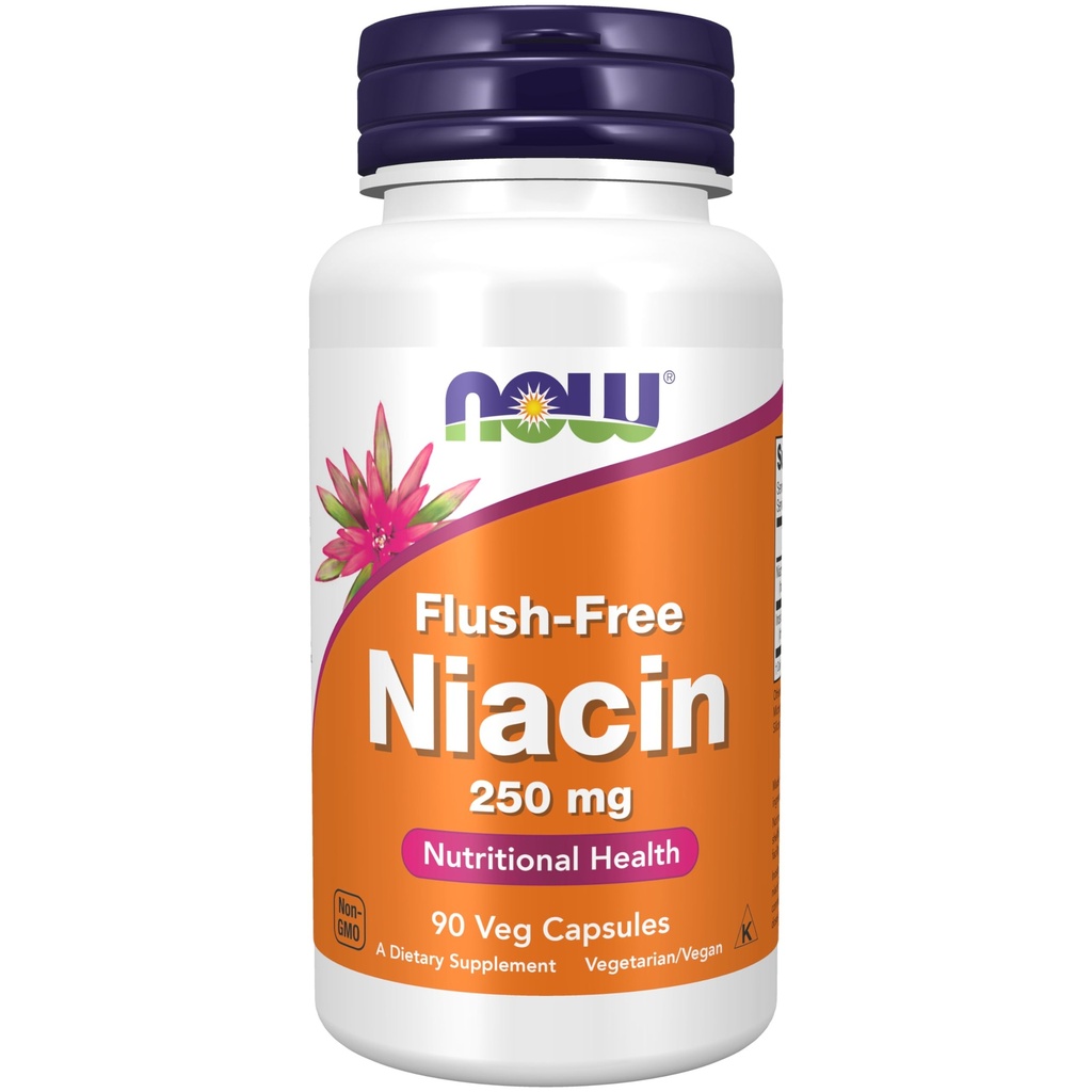 现在食品补充品,Niacin(维生素B-3)250毫克,无氟、营养健康,90Veg Capsules