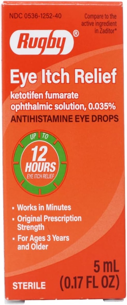 RUGBY LaBORATORES 眼部 减轻痒痛 抗西夏胺药