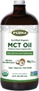 Flora - MCT 石油认证有机体 - 支持肌肉能量和脑健康 - 含有C8 Caprylic Acid & C10 Capric Acid - 非GMO,无胶体,Vegan & Keto-Friendly - 32 f. oz. 玻璃瓶