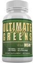 每日健康,与MSM 1925mg Vegan 友好天然食品 超级食品 营养 Alkaliting Immune 能源支助 180 Capsules (一个月供应)