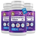 Genex公式 1500mg Resveratrol 配有用于吸收的BioPerine (3 Pack) → 日本 Knotweed 有机转录-Resveratrol Capsules, 健康衰老的抗氧化剂补充剂