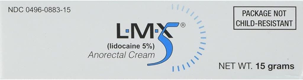 LMX5 Lidocaine 止痛Cream, 15g Tube – 专题, 快演, 长效用于切片, Scraps, Sunburn, Bites