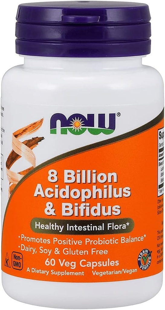 Nows Foods Acidophilus & Bifidus 8亿VCaps, 60 cm t