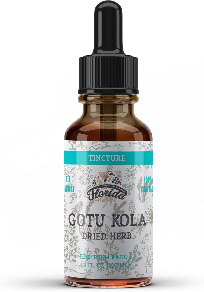 Gotu Kola Tincture, 有机Gotu Kola提取器, Gotu Kola Drops (Centella Asitica) 干草