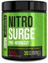 Jacked Factory NITROSURGE Pre Workingout Supplement - 无尽能源,即时强力增益,清晰焦点和强力泵 - NO Booster & Powerful Preworing Energy粉 - 30 services, Black Cherry