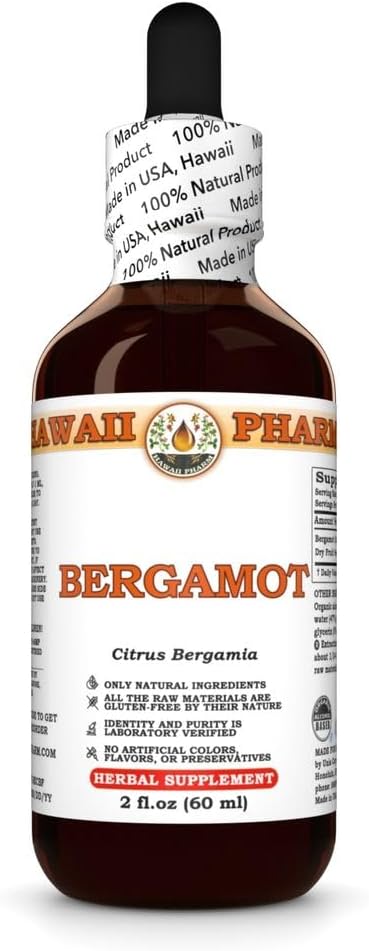 Bergamot 提取,利皮平衡的叮当,支持认知清晰,易感联合不适,自然健康 - 2 f.oz