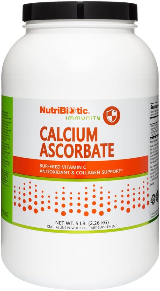 营养品 - 维生素C粉末钙酸盐,5 Lb → 基本抗氧化剂和Collagen 补充剂与钙 → 非酸性与易感剂在消化上比 Ascorbic Acid → Gluten 和 GMO 自由