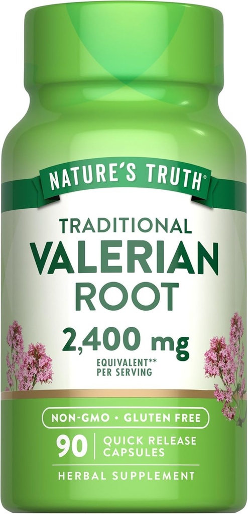 自然真理 Valerian root 1200 mg 补充 90 ea (pack of 3)