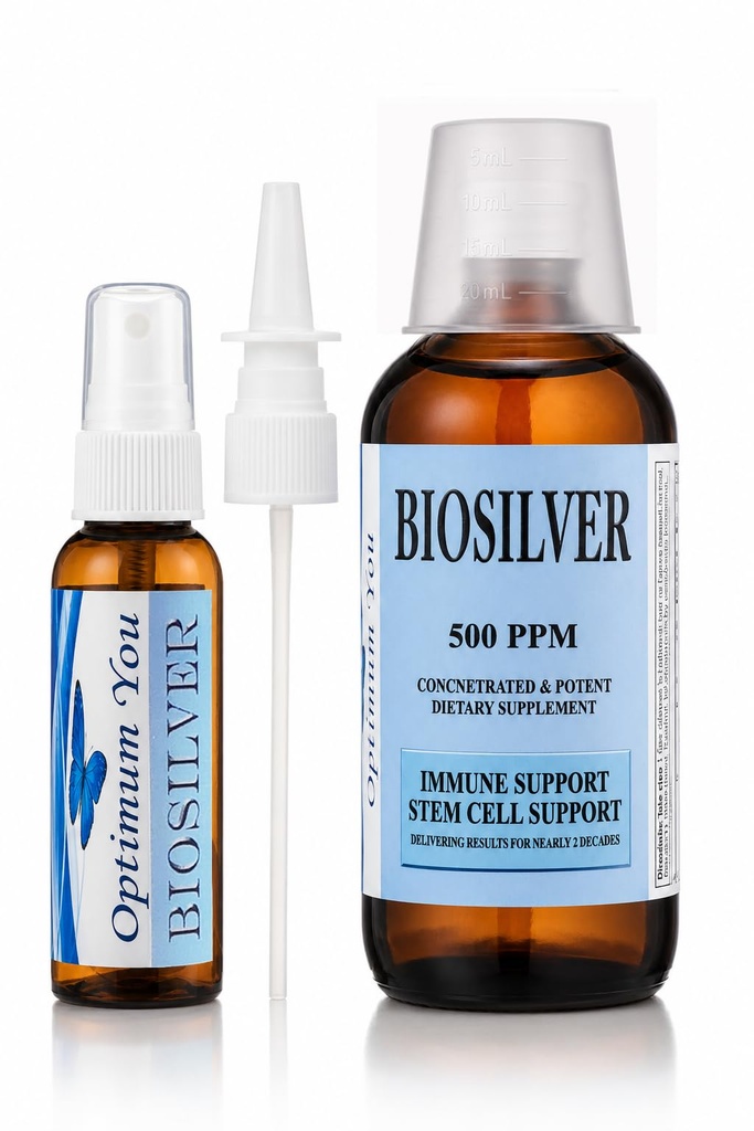 BIOSILVER QQ Coloidal Silver Liquid ppm, Extra strong, 8 oz with Spray Bottle QQ Immune & Stem Cell Support QQ 伤者护理和高级治疗
