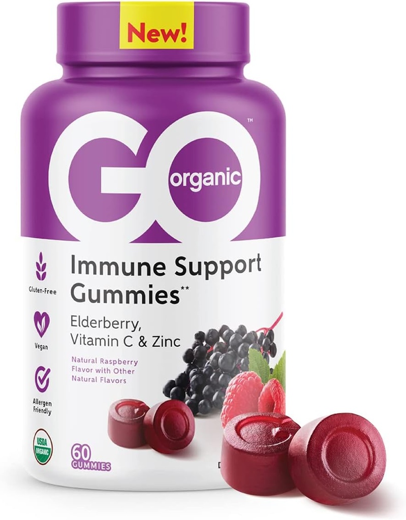 GO ORGANIC 膳食性免疫支持补充金 | | 60  Count  Elder  Elder  Elder  Elder  Elder  Elder  Elder  Elder  Elder