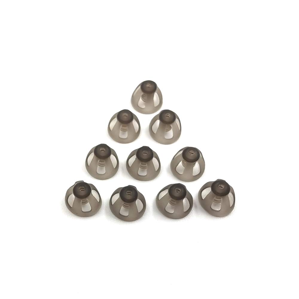 听觉助听器 Domes 8mm Smoky Gray Tips Ear piects 方便开放适合的 BTE 声音放大器 PSAP Kit 隐形,除了 RIC 8mm (M * 10)