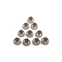 听觉助听器 Domes 8mm Smoky Gray Tips Ear piects 方便开放适合的 BTE 声音放大器 PSAP Kit 隐形,除了 RIC 8mm (M * 10)