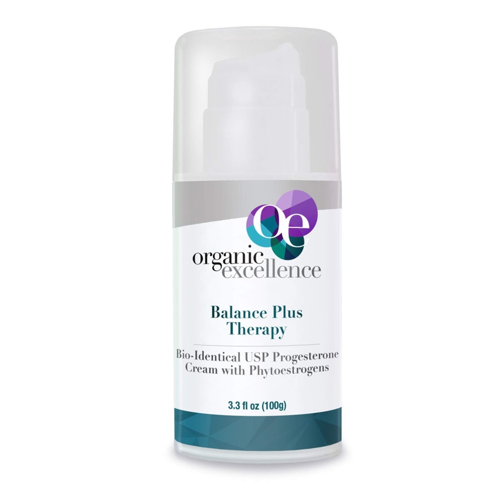 有机卓越平衡+疗法 -- -- USP Bioquile Organic Progesterone Cream for Menopause Relief and Natural Hormone balance,3.3 fl oz(100g) -- -- 配有血吸虫