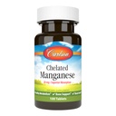 Carlson - Chelated Manganese, 20毫克,高级吸收、健康代谢、骨支持和脑健康,100片