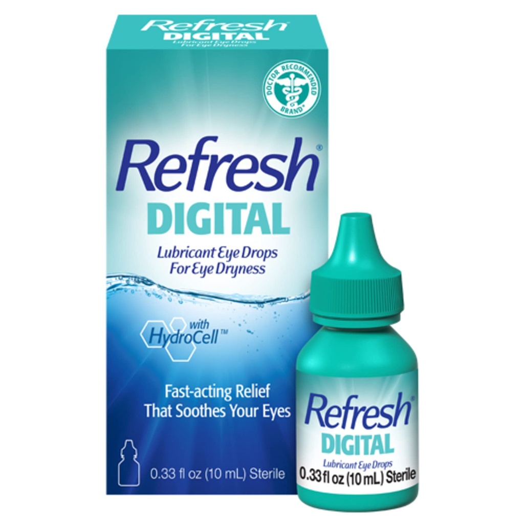 刷新数字润滑剂眼滴,0.33 Fl Oz(包1)