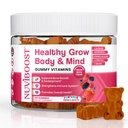 健康生长增高 富含钙,维生素C,D3,K2,L-Arginine,Ashwagandha等,Boost Bone健康与豁免,多维他明,针对儿童5+,青少年和成年人.