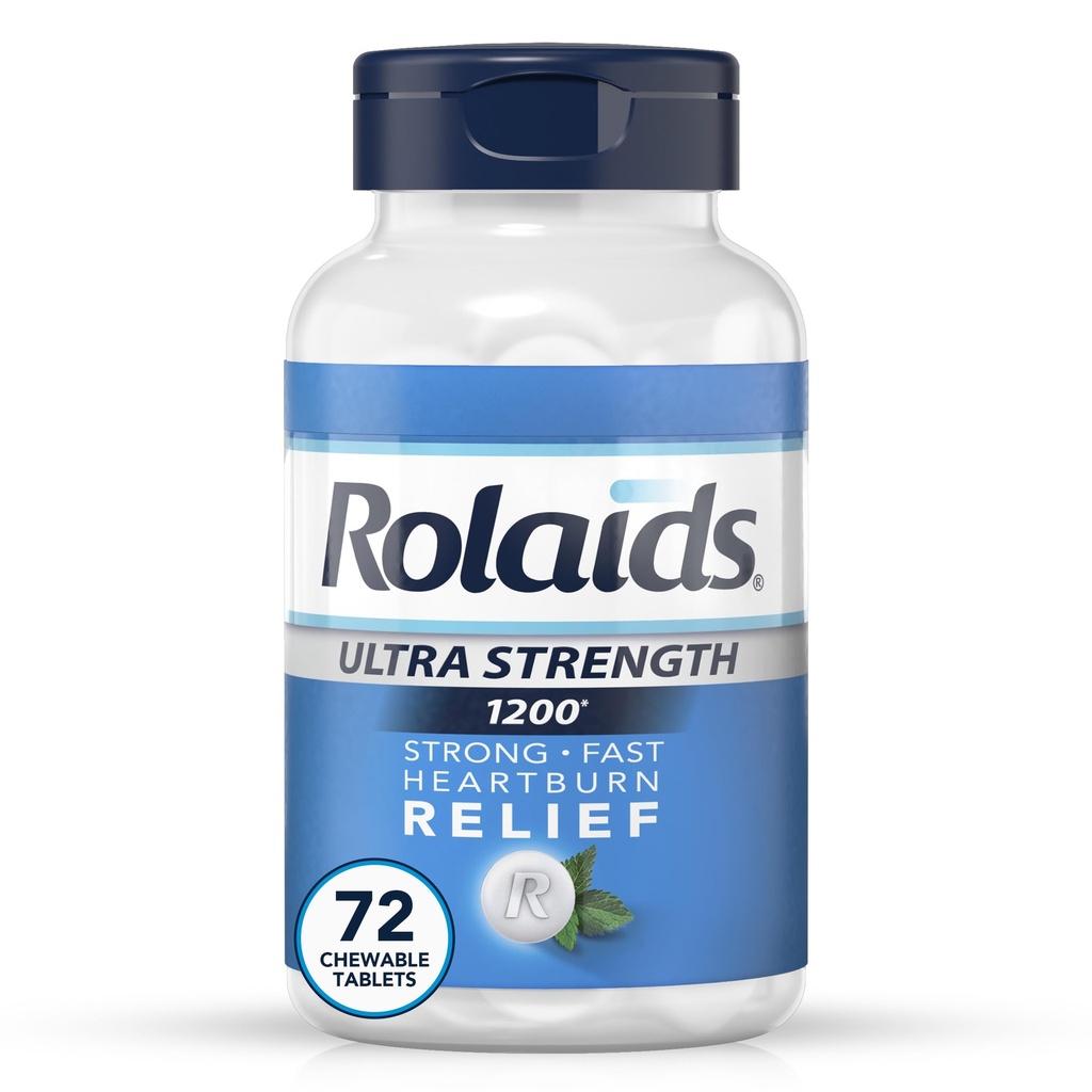 Rolaids 超强抗酸菜板, 薄荷, 72国
