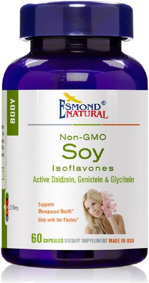 Soy Isoflavones 非GMO(支持更年期健康与热闪光),GMP,天然产品阿斯恩认证,美国制造 -- -- 250mg,60 Capsules