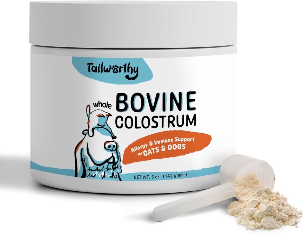 100%的Bovine Colostrum用于狗和猫、过敏和免疫支持、60名服务者、非GMO、Gluten Free for More Energy, Wellness 和Healthier Digestion
