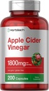 Horbäach Apple Cider Vinegar Capsules 1800mg = 200 Pills = Non-GMO,格鲁滕免费补编