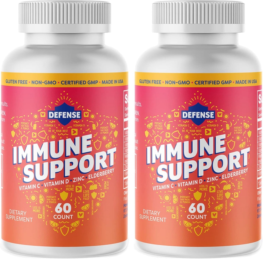 成人补充 + 30 日供应 + 高概率 + imune boos for Men and Women with Vitamin C, Zinc, Merderberry, and Vitamin D3, Daily Antioxidant, Non GMO, Gluten-free → )