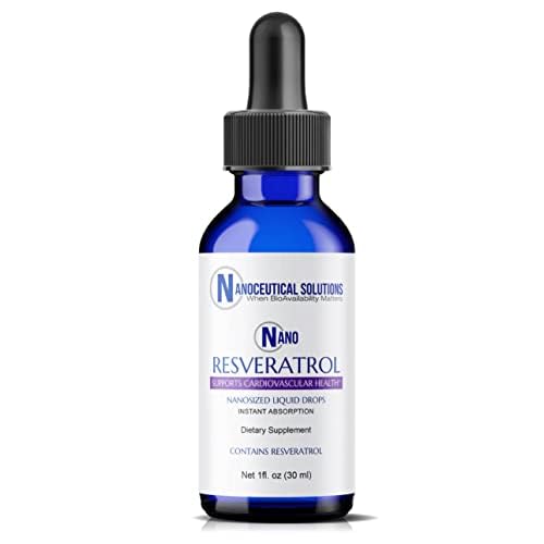 纳米溶液 纳米液体 Resveratrol Trans resveratrol 大脑和心脏健康补充 QQ 超有效吸收,最高8次高于Resveratrol Capsules 30次服务