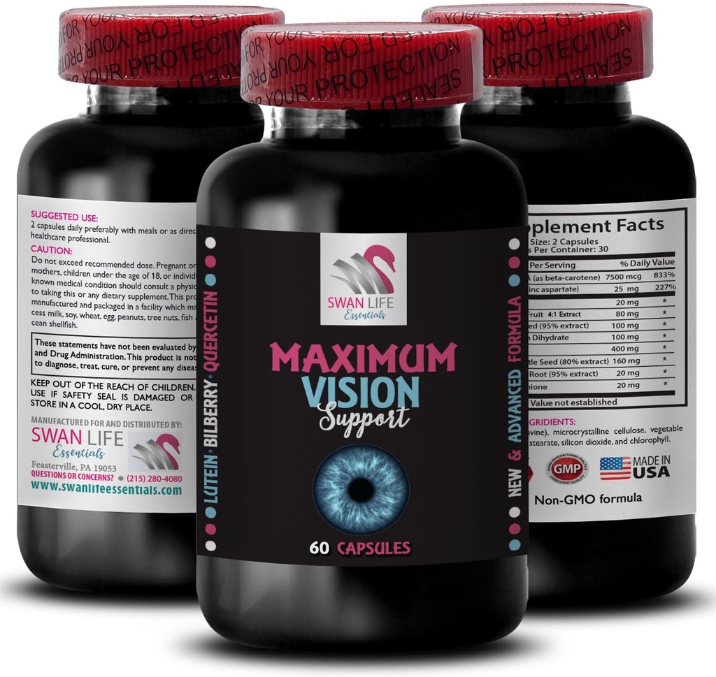 锐利的感知 - EYE ViSION supplement - 水晶清晰的视觉,眼睛清晰,聚焦的优势,聚焦的视野,视觉的增强,清晰的镜头,明亮的场景,细节的视野,锐利的细节 1瓶60盖