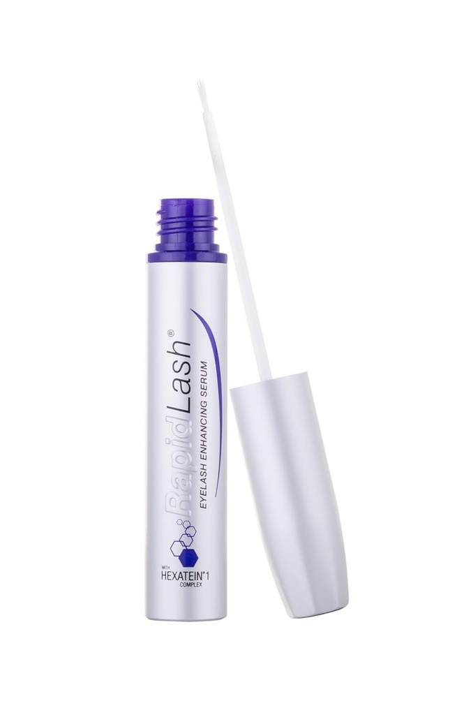 RapidLash Eyelash 增强血清与HEXATEIN 1 复合体 – Lash Seurum 用于眼睫毛调节和水化 – Longer-Looking, Fuller and Thicker appearing Lashes – 3 mL / 0.1 fl oz
