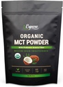 有机MCT粉剂 - USDA认证,配有预生Acacia Fiber; Keto Friendly, Vegan, Gluten Free; 8oz