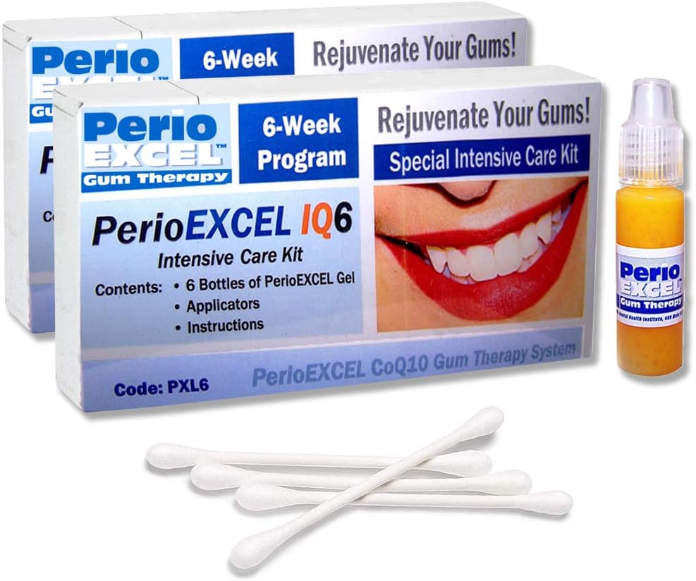 SDC - PerioEXCEL IQ6 DuoPack 强化护理 12 Week Gum 治疗套装 CoQ10 Gum Gel
