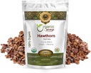 有机方式 Hawthorn Berries Cut & Sifted (Crataegus monogyna) - 欧洲野生Harvest & Kosher认证 → Vegan, Non GMO & Gluten Free → USDA认证 → 来源 阿尔巴尼亚(1LBS / 16OZ)