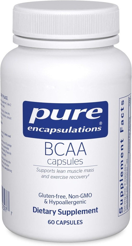 纯封装 BCAA Capsules → 假充功能补充剂,支持锻炼过程中的肌肉功能* → 60 Capsules