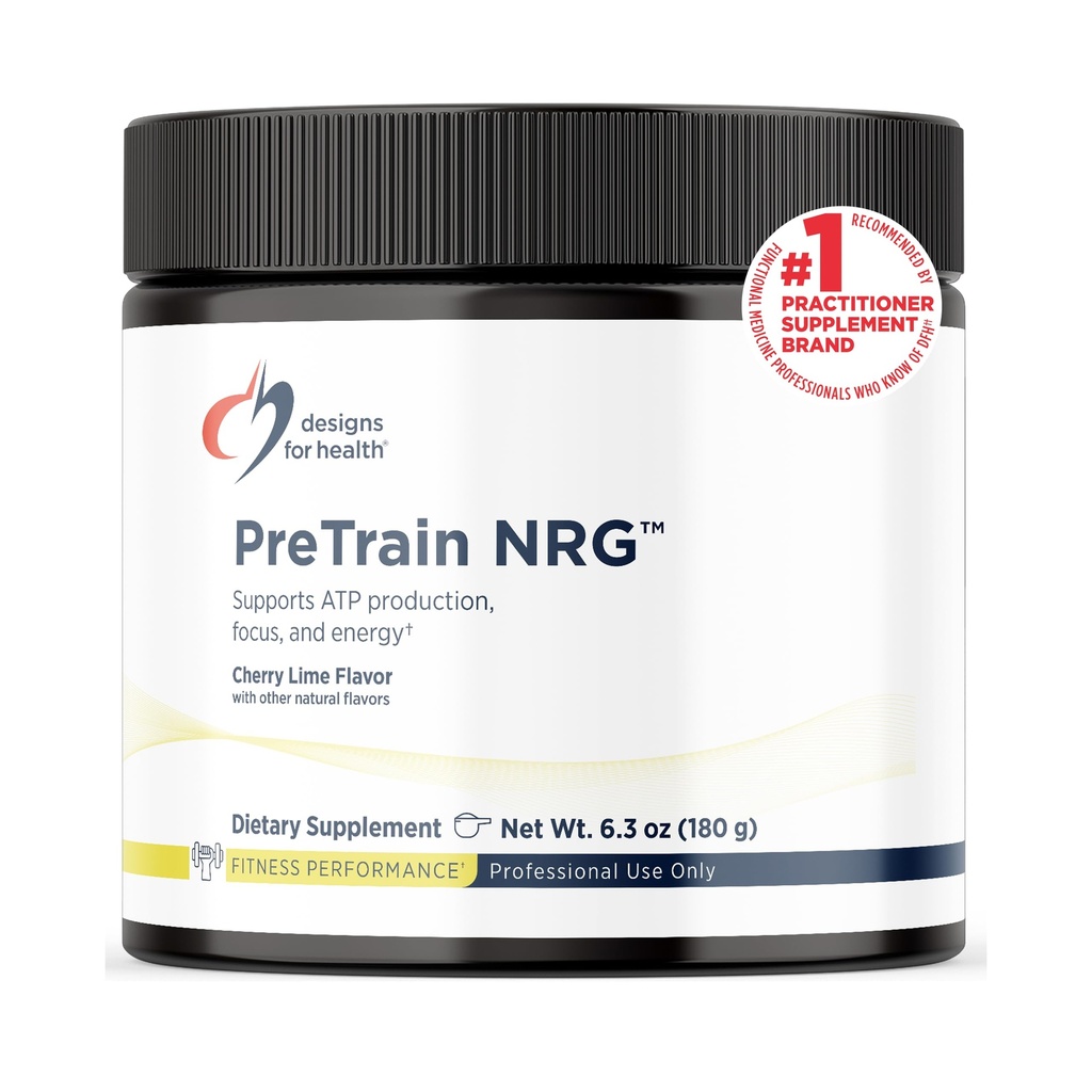 健康预列车NRG饮料混合剂的设计 - 配有Creatine + Green Coffee的预工作粉 - 支持焦点,动力+运动员的精神能量 - None-GMO, Cherry Lime Flavor (20 services / 180g)