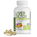 Bronson Liver Detox 高级解毒和清洁公式支持健康肝功能,包括牛奶硝酸盐、Dandelion 提取剂、图尔美、Artichoke Leaf & More、Non-GMO、60个蔬菜卡普尔