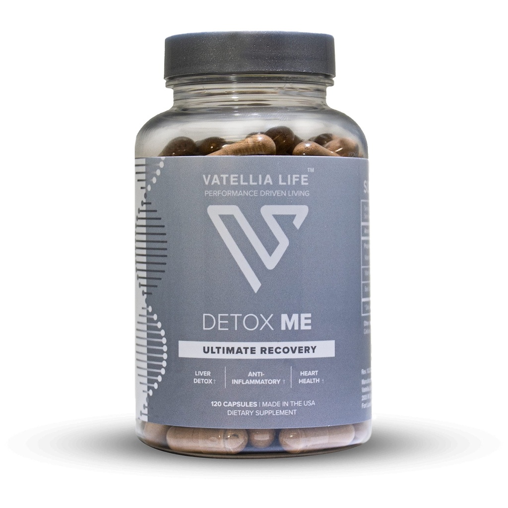 Vatellia Life New from Detox Me - Boosts Energy Sulfite - 支持文摘和古特健康 - 维生素K2(MK-4),+ B12,Folate - 60天供应 - 男女补充 - 120个计数