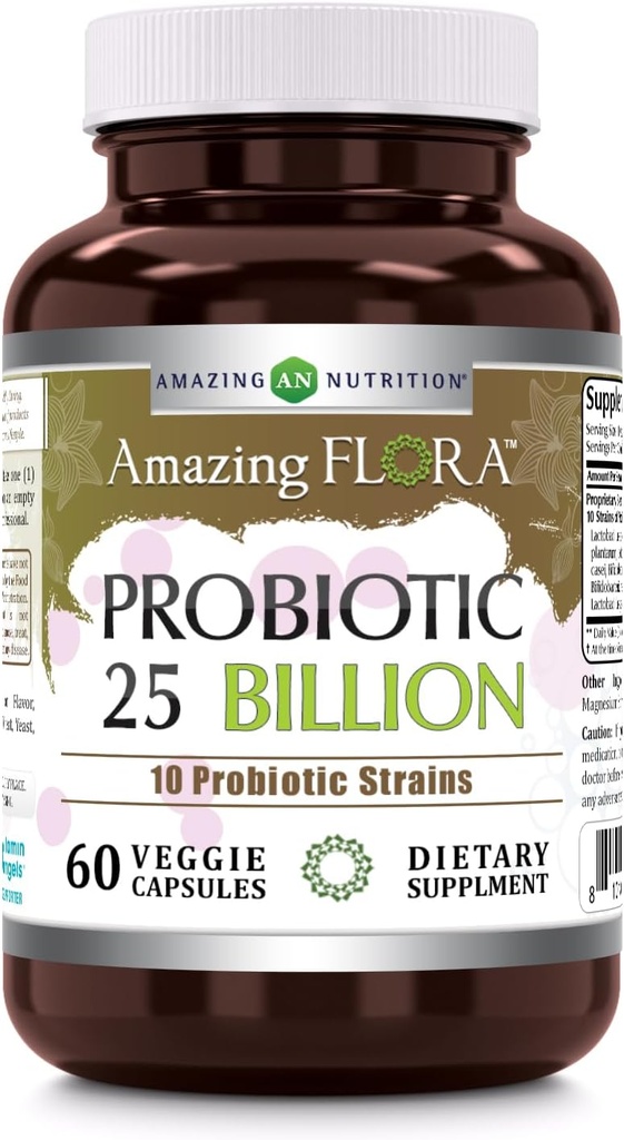 (原始内容存档于2018-10-09) (英语). Amazing Flora Proviotic Supplement = 25亿-10 Strains = 60 Veggie Capsules = 非GMO = Gluten-Free = 在美国制造.