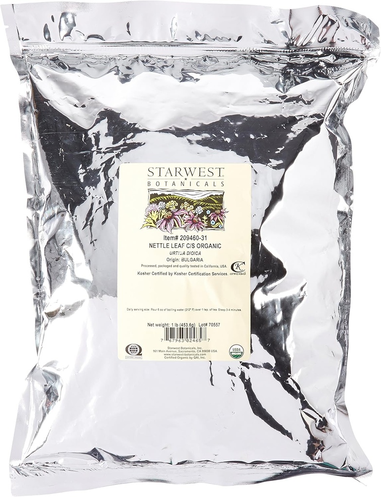 有机网叶茶叶切片和筛片,1英镑