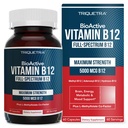 生物活性维生素B12 - 5000 mcg,含有3种生物活性形式B12 + 甲基folate聚合物 - 甲基B12, Adenosyl B12和Hydroxy B12 → 支持能源,代谢和Mood & | Vegan,非GMO(60 services)