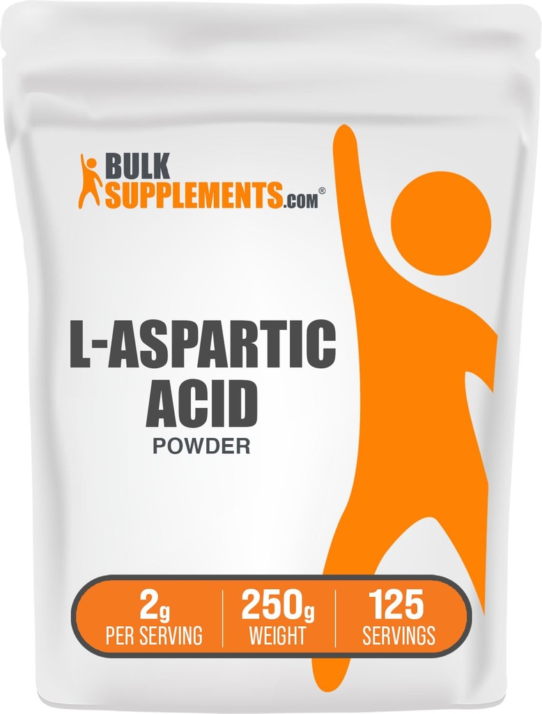 Bulk Supposes.com L-Aspartic酸粉 - Aspartic酸粉 - Aspartic酸粉 - Aspartic酸粉 - Aspartic酸粉 - Gluten Free, 2g per service, 250g (8.8 oz) (Pack of 1)