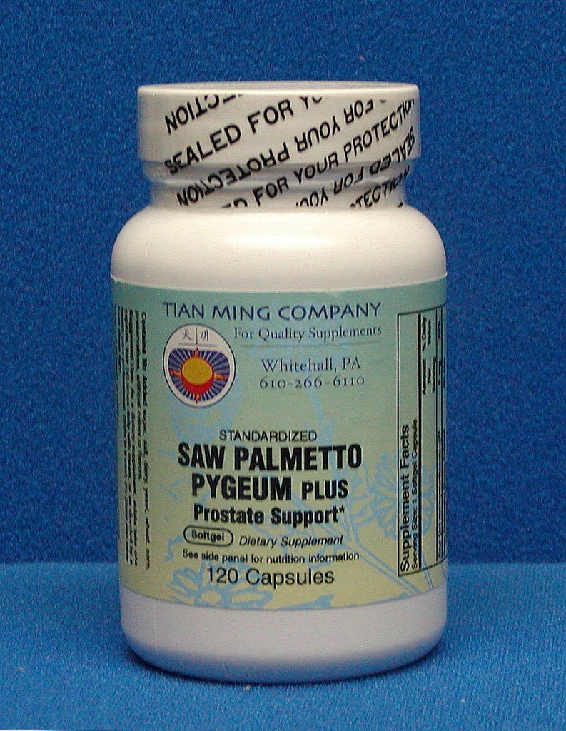 前列腺支持 Saw Palmetto Pygeum Plus 和更多120软胶