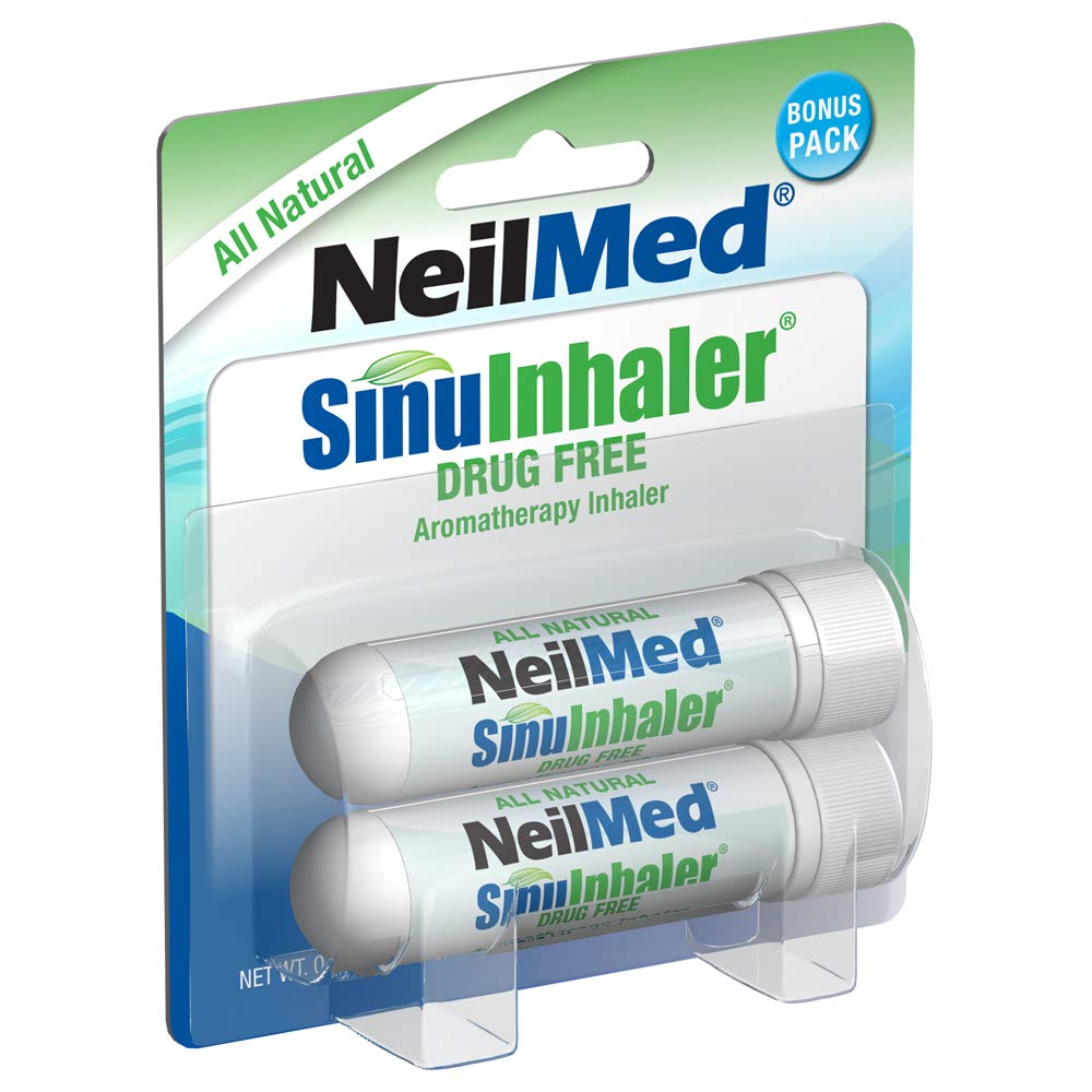NeilMed Sinu Inhaler 天然非药用阿罗马疗法 Inhaler (Bonus Pack) 2 计数(包一)