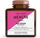 与有机阿姆拉(Cacao)和有机葡萄(Non-GMO + Vegan)的Resveratrol(60 Capsules)相比,