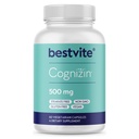 BESTVITE Cognizin Citicoline 500mg(60个蔬菜卡普勒斯) - 临床研究 诺奥特罗特猪笼草(Premium Choline Nootropic) - 无 Stearates - Vegan - 非转基因生物 - Gluten Free - Brain 补充记忆和焦点
